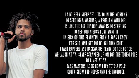 j cole fake watch|j cole song lyrics.